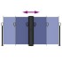 Toldo lateral retráctil azul 120x600