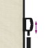 Toldo lateral retráctil crema 140x600