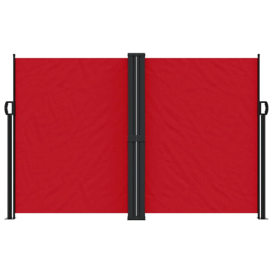 Toldo lateral retráctil rojo 160x600
