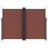 Toldo lateral retráctil marrón 180x600