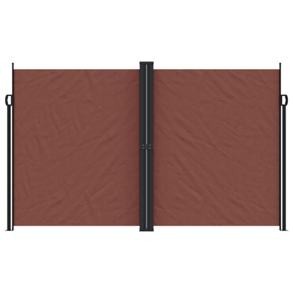 Toldo lateral retráctil marrón 200x600