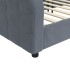 Sofá cama terciopelo gris oscuro 80x200