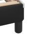 Cama con colchón cuero sintético negro y blanco 80x200