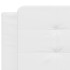 Cama con colchón cuero sintético blanco 160x200