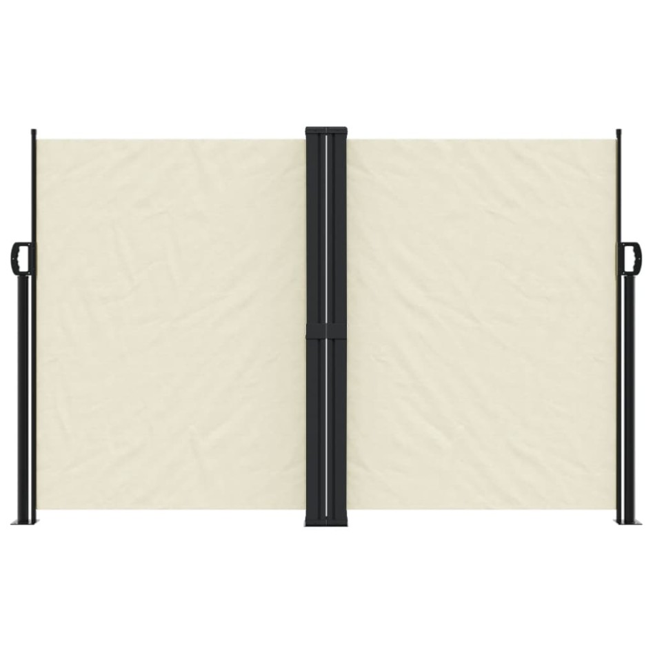 Toldo lateral retráctil crema 160x600