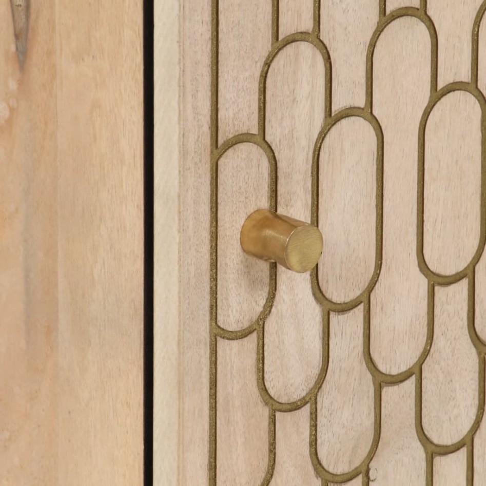 Mueble de baño madera maciza de mango 38x33x160