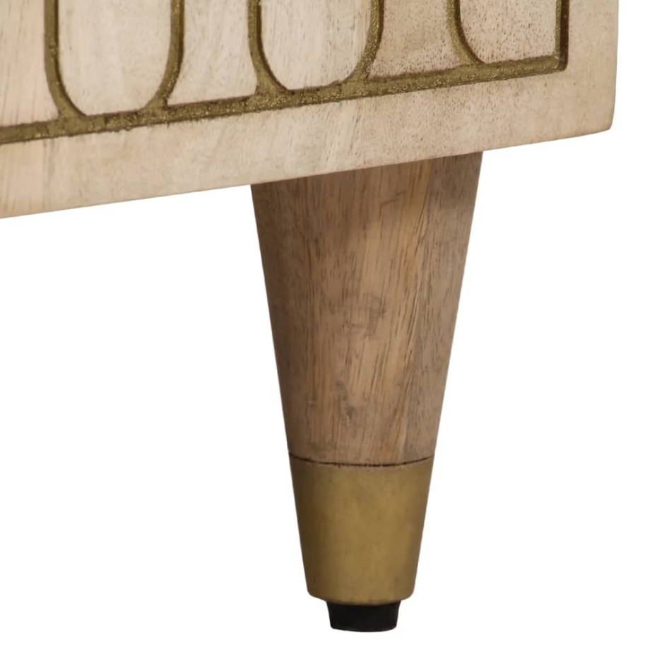 Mueble de baño madera maciza de mango 38x33x160