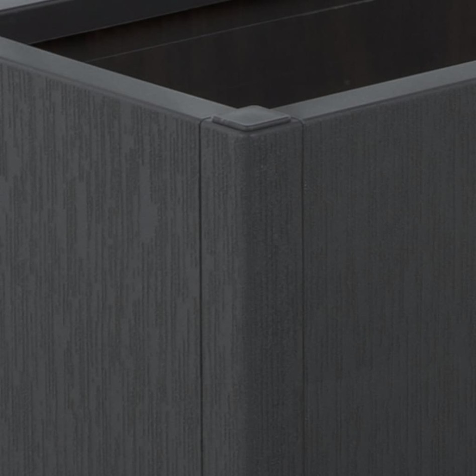 Jardinera con enrejado PP gris oscuro 80x36x140