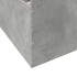 Cama con cajones madera de ingeniería gris hormigón 75x190