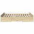Cama con cajones madera ingeniería roble Sonoma 140x200