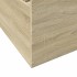 Cama con cajones madera ingeniería roble Sonoma 140x200