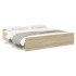 Cama con cajones madera ingeniería roble Sonoma 180x200