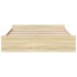 Cama con cajones madera ingeniería roble Sonoma 180x200