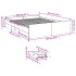 Cama con cajones madera de ingeniería roble ahumado 160x200