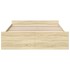 Cama con cajones madera ingeniería roble Sonoma 160x200