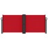Toldo lateral retráctil rojo 100x600