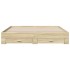 Cama con cajones madera ingeniería roble Sonoma 180x200