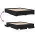 Estructura cama con cajones madera ingeniería negra 150x200