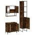 Set de muebles baño 3 pzas madera contrachapada roble