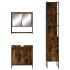 Set de muebles baño 3 pzas madera contrachapada roble