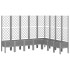 Jardinera con enrejado PP gris claro 200x160x142