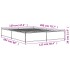 Estructura cama madera ingeniería metal marrón roble 120x200