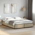 Estructura cama madera ingeniería metal roble Sonoma 135x190
