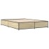 Estructura cama madera ingeniería metal roble Sonoma 135x190