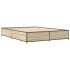 Estructura cama madera ingeniería metal roble Sonoma 135x190