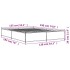 Estructura cama madera ingeniería metal roble Sonoma 135x190