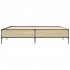 Estructura cama madera ingeniería metal roble Sonoma 180x200