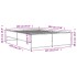 Estructura de cama madera de ingeniería y metal negro