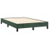 Cama box spring colchón y LED terciopelo verde oscuro
