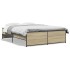 Estructura cama madera ingeniería metal roble Sonoma 120x200