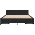 Cama con cajones madera de ingeniería negro 120x200