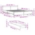 Cama con cajones madera de ingeniería negro 120x200