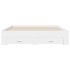 Cama con cajones madera de ingeniería blanco 140x200