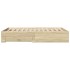Cama con cajones madera ingeniería roble Sonoma 140x190