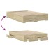 Cama con cajones madera ingeniería roble Sonoma 140x190
