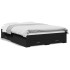 Cama con cajones madera de ingeniería negro 120x200