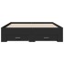 Cama con cajones madera de ingeniería negro 120x200