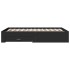 Cama con cajones madera de ingeniería negro 120x200