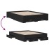 Cama con cajones madera de ingeniería negro 120x200
