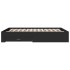 Estructura cama con cajones madera ingeniería negra 160x200