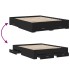 Estructura cama con cajones madera ingeniería negra 160x200