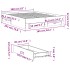 Estructura cama con cajones madera ingeniería negra 160x200