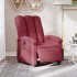 Sillón de masaje reclinable eléctrico tela rojo