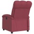 Sillón de masaje reclinable eléctrico tela rojo