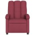 Sillón de masaje reclinable eléctrico tela rojo