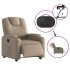 Sillón reclinable eléctrico de cuero sintético color